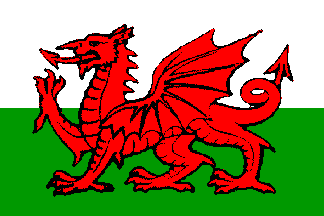 Флаг Уэльса — Flag of Wales — Baner Cymru